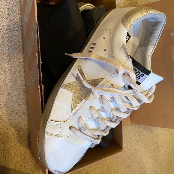 Golden Goose Shoes - NEVER WORN Golden Goose gold Superstar, size 39